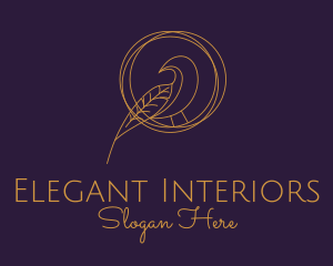 Elegant Gold Aviary  logo design