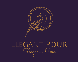 Elegant Gold Aviary  logo design