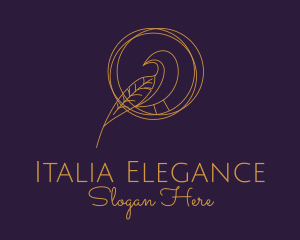 Elegant Gold Aviary  logo design