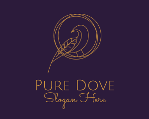 Elegant Gold Aviary  logo design