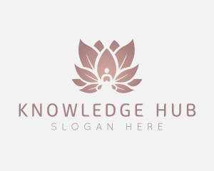 Regimen - Sitting Lotus Flower Meditation logo design