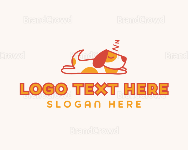 Sleeping Dog Pet Care Logo