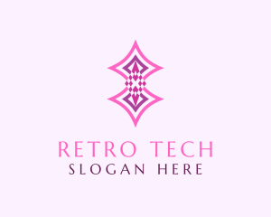 Retro Diamond Geometric  logo design