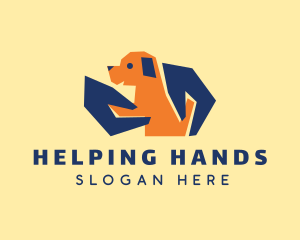 Hands - Pet Puppy Hands logo design