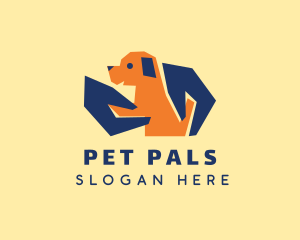 Pet Puppy Hands logo design