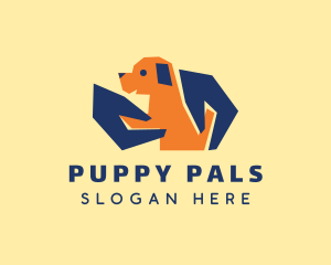 Pet Puppy Hands logo design