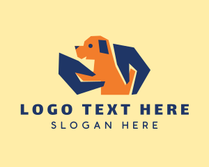 Dog Trainer - Pet Puppy Hands logo design