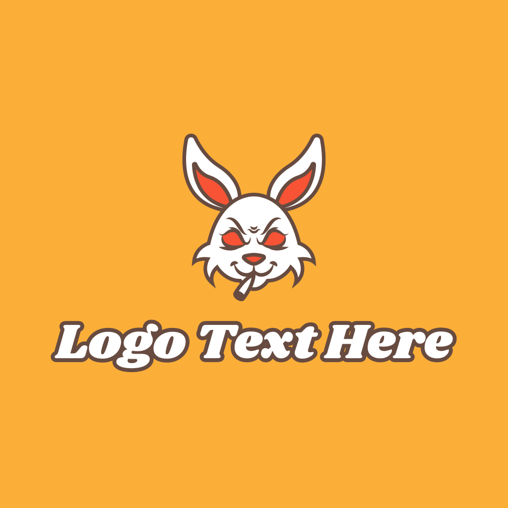 Wild Bunny Smoker Logo | BrandCrowd Logo Maker | BrandCrowd | BrandCrowd