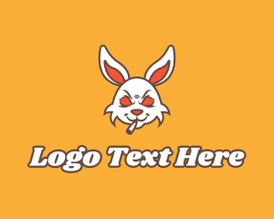 Nicotine - Wild Bunny Smoker logo design