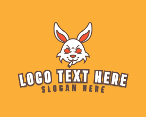 Vape Shop - Wild Bunny Smoker logo design