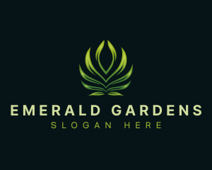 Leaf Plant Garden logo design