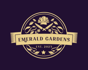 Luxury Garden Restaurant logo design