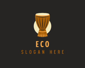 Djembe Drum Instrument Logo
