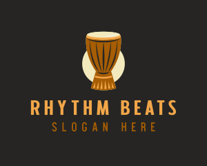 Djembe - Djembe Drum Instrument logo design