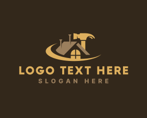Tradesman - Handyman Hammer House logo design