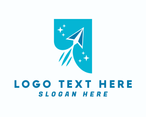 Aircraft - Paper Plane Travel logo design