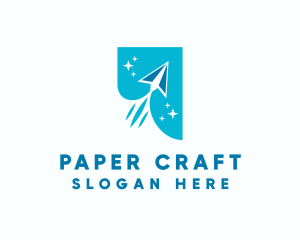 Paper Plane Travel logo design