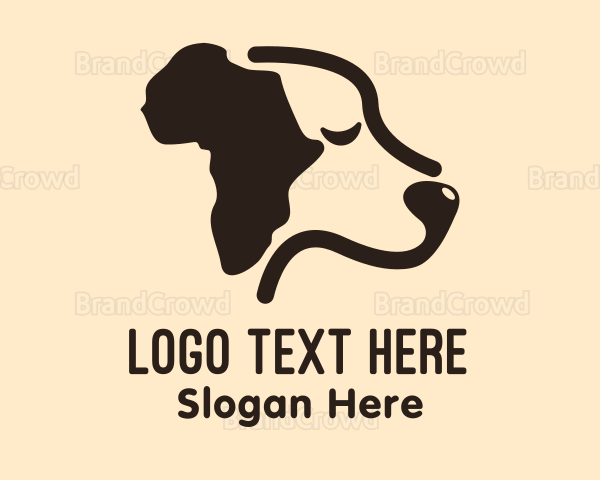 African Pet Dog Logo
