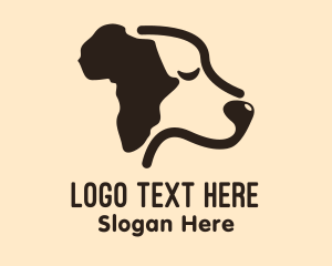 Center - African Pet Dog logo design
