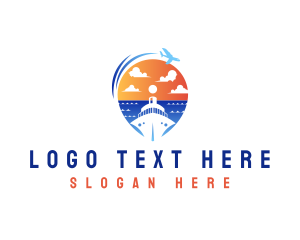Travel Blogger - Cruise Plane Travel logo design