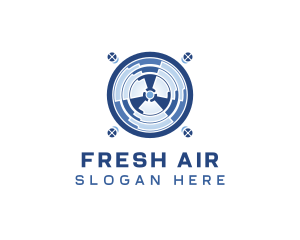 Fan Exhaust Air Conditioning logo design