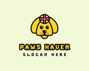 Veterinary Yellow Dog logo design