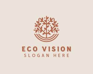 Botanical Planting Eco logo design