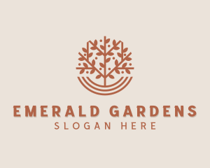 Botanical Planting Eco logo design