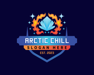 Iceberg - Iceberg HVAC Heating Cooling logo design