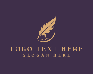 Blogger - Feather Writer Publishing logo design