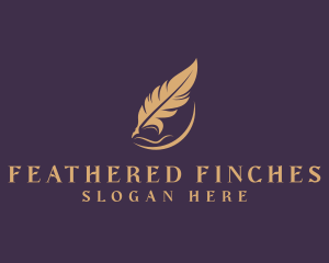 Feather Writer Publishing logo design