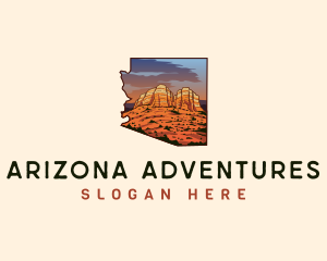 Arizona - Arizona Sedona Red Rocks logo design