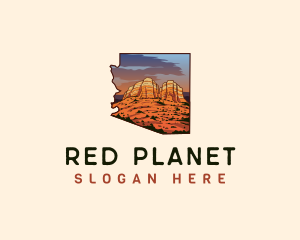 Arizona Sedona Red Rocks logo design