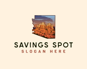 Arizona Sedona Red Rocks logo design