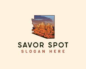 Arizona Sedona Red Rocks logo design