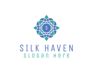 Geometric Flower Stained Glass logo design