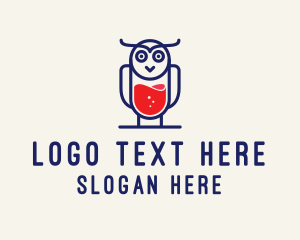 Mascot - Owl Beverage Bird Cafe logo design