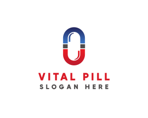 Pill - Medicine Capsule Pill logo design