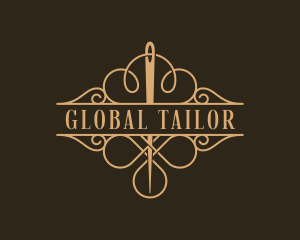 Tailor Needle Dressmaker logo design