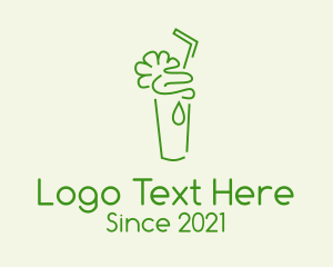 Fruit Juice - Green Minimalist Cooler logo design