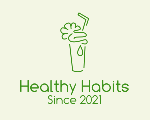 Green Minimalist Cooler logo design