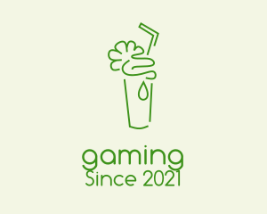 Milkshake - Green Minimalist Cooler logo design