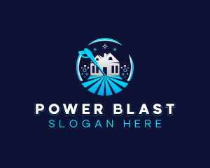 Cleaning Power Wash logo design