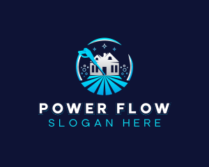 Cleaning Power Wash logo design