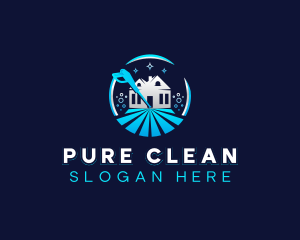 Cleaning Power Wash logo design