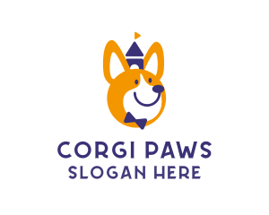 Corgi - Castle Dog Corgi logo design