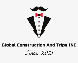 Rental - Bow Tie Tuxedo Mustache logo design