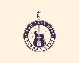 Guitar Concert Musician Band Logo