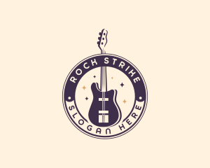 Guitar Concert Musician Band logo design