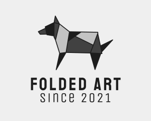 Pet Dog Origami logo design